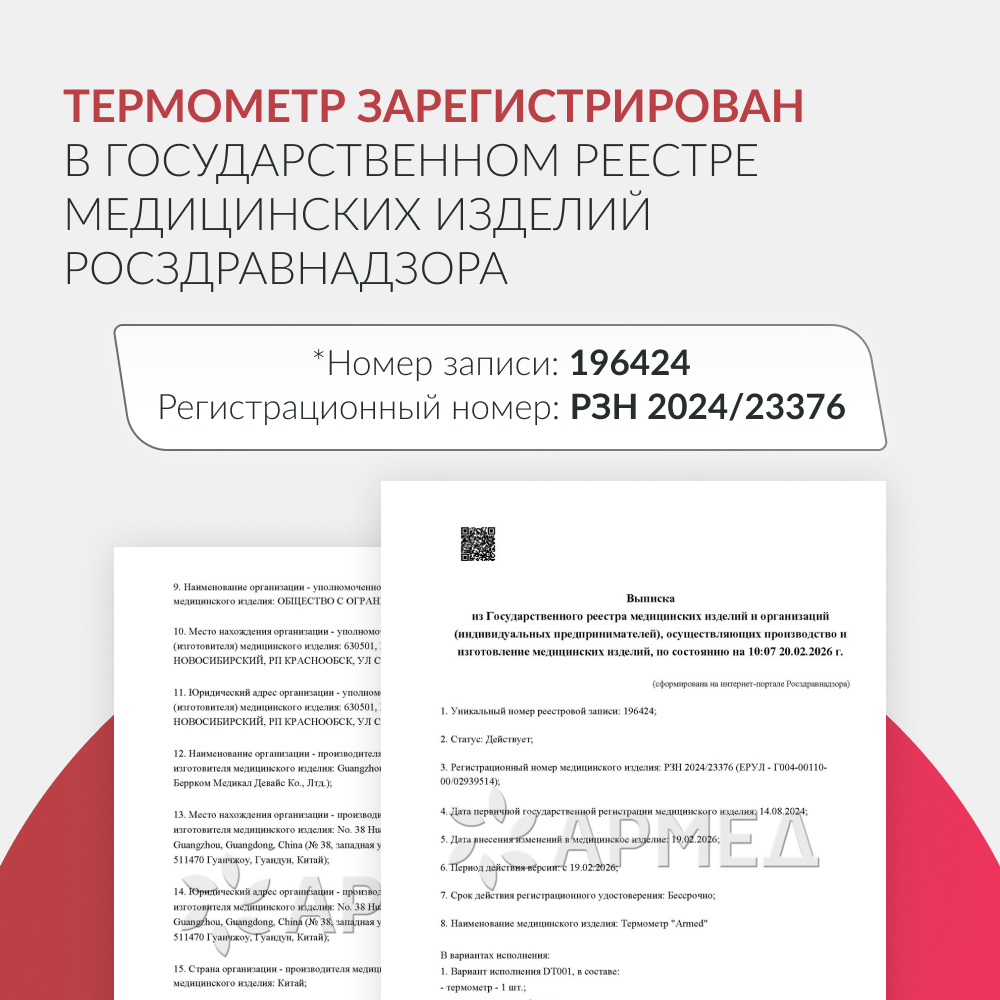 Термометр цифровой Армед DT001 